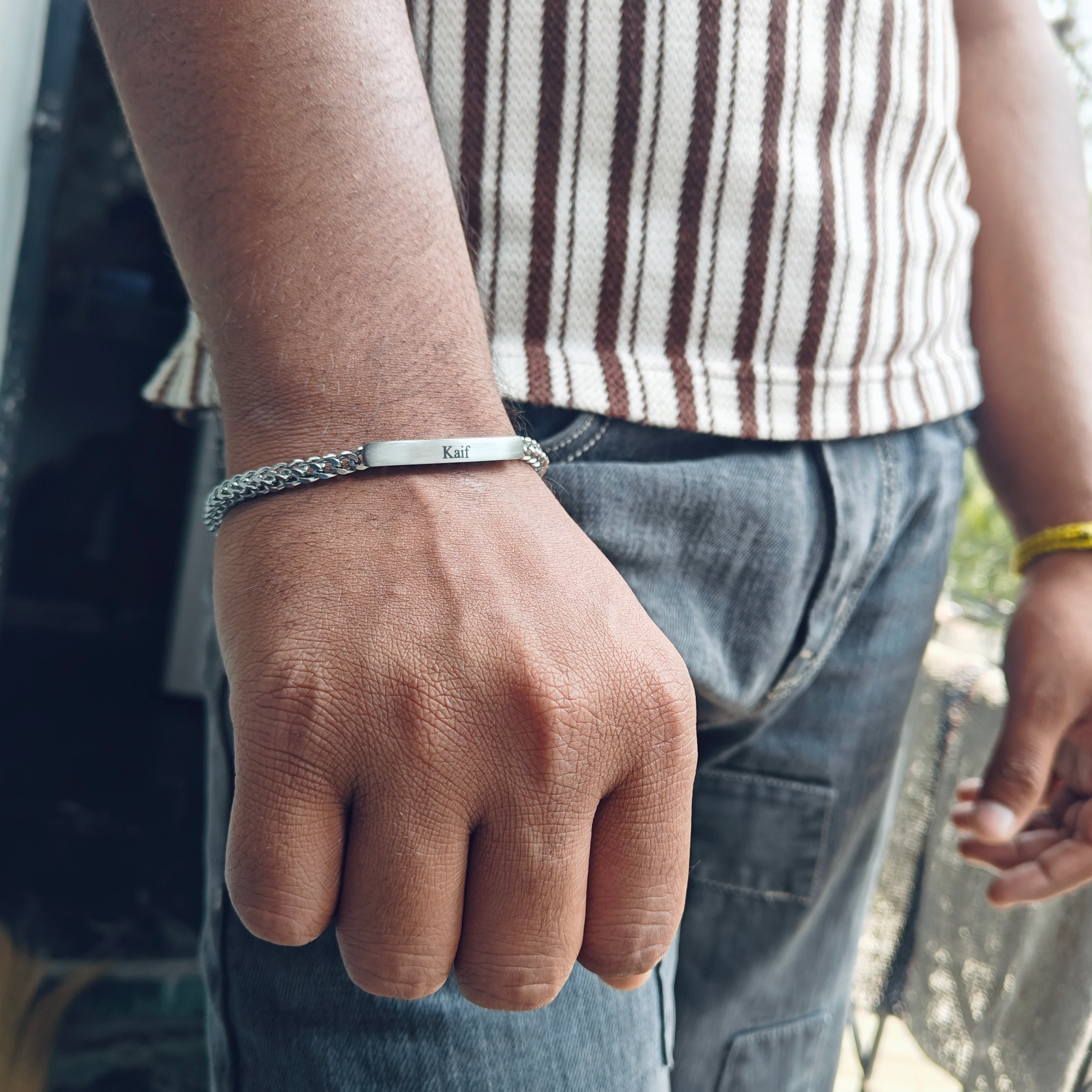 Personalized Men Stainless Steel Bracelet - Image 4