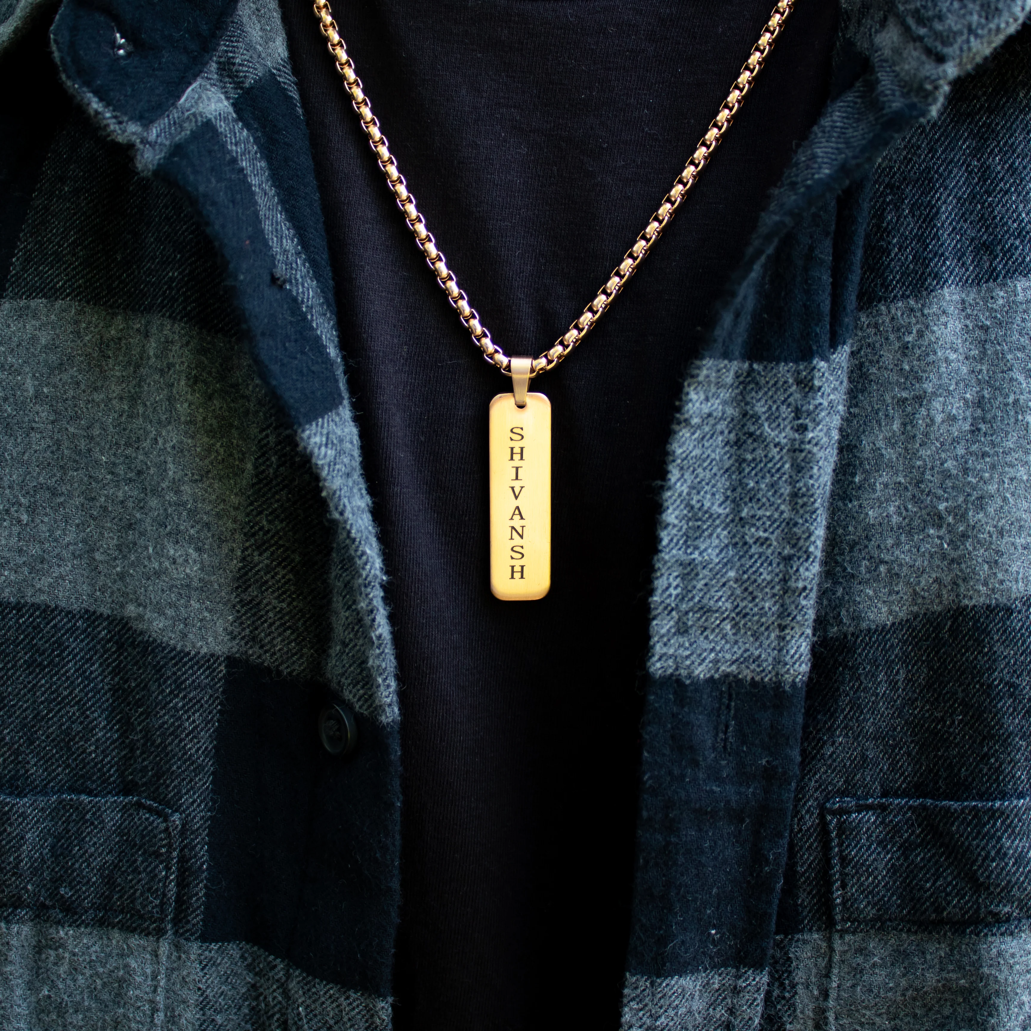 Reversible Tag Necklace For Him - Image 8