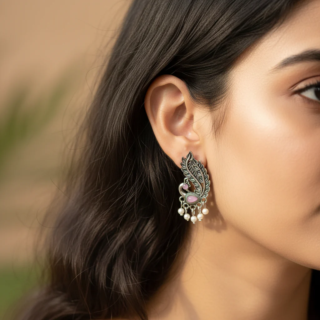 Set of 12 Random Earrings with Folding Jhumka Box - Image 3